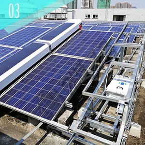 Suspended photovoltaic cleaning robot