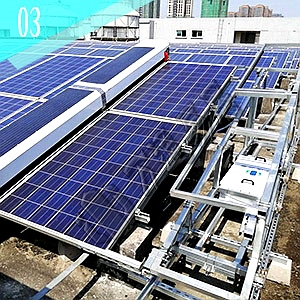 Suspended photovoltaic cleaning robot